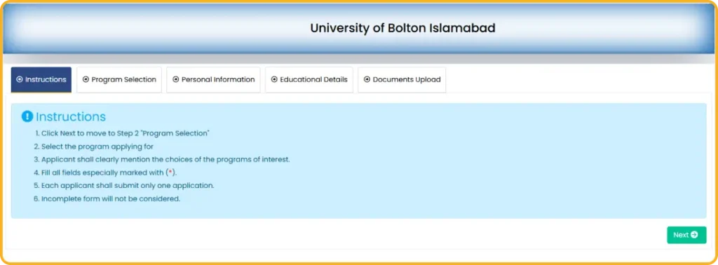 how to apply at university of bolton islamabad 5 1024x378
